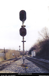 C&O Railway signal: EE Brand (EB)